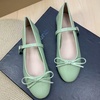 image:imageHee grand Womens Patent Leather Mary Jane Flats Round Toe Ballet Flats with Bow Knot Adjustable Buckle Ankle Strap Comfortable Dress Shoes for WorkLight Green