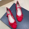 image:imageHee grand Womens Patent Leather Mary Jane Flats Round Toe Ballet Flats with Bow Knot Adjustable Buckle Ankle Strap Comfortable Dress Shoes for WorkRed
