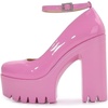 image:imageHee grand Womens Platform Heeled Sandals Closed Round Toe Ankle Buckle Strap Chunky High Heels Mary Janes Punk Style Pumps Fashion Party ShoesApink
