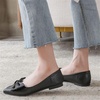 image:imageHee grand Womens Pointed Toe BowKnot Ballet Flats Casual Daily Flat Shoes Comfort Work Shoes Dress Shoes Slip on Loafers2black