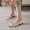 image:imageHee grand Womens Pointed Toe BowKnot Ballet Flats Casual Daily Flat Shoes Comfort Work Shoes Dress Shoes Slip on Loafers2white