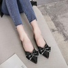 image:imageHee grand Womens Pointed Toe BowKnot Ballet Flats Casual Daily Flat Shoes Comfort Work Shoes Dress Shoes Slip on Loafers3black