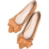 image:imageHee grand Womens Pointed Toe Flat Shoes Elegant Bow Knot Ballet Flats for Ladies Comfortable SlipOn LoafersAmber