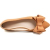 image:imageHee grand Womens Pointed Toe Flat Shoes Elegant Bow Knot Ballet Flats for Ladies Comfortable SlipOn LoafersAmber