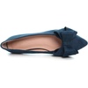 image:imageHee grand Womens Pointed Toe Flat Shoes Elegant Bow Knot Ballet Flats for Ladies Comfortable SlipOn LoafersBlue