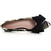 image:imageHee grand Womens Pointed Toe Flat Shoes Elegant Bow Knot Ballet Flats for Ladies Comfortable SlipOn LoafersCamouflage Black