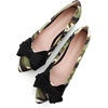 image:imageHee grand Womens Pointed Toe Flat Shoes Elegant Bow Knot Ballet Flats for Ladies Comfortable SlipOn LoafersCamouflage Black