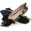 image:imageHee grand Womens Pointed Toe Flat Shoes Elegant Bow Knot Ballet Flats for Ladies Comfortable SlipOn LoafersCamouflage Black