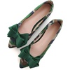 image:imageHee grand Womens Pointed Toe Flat Shoes Elegant Bow Knot Ballet Flats for Ladies Comfortable SlipOn LoafersCamouflage Green