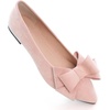 image:imageHee grand Womens Pointed Toe Flat Shoes Elegant Bow Knot Ballet Flats for Ladies Comfortable SlipOn LoafersCute Pink