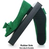 image:imageHee grand Womens Pointed Toe Flat Shoes Elegant Bow Knot Ballet Flats for Ladies Comfortable SlipOn LoafersGrass Green