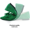 image:imageHee grand Womens Pointed Toe Flat Shoes Elegant Bow Knot Ballet Flats for Ladies Comfortable SlipOn LoafersGrass Green
