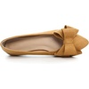 image:imageHee grand Womens Pointed Toe Flat Shoes Elegant Bow Knot Ballet Flats for Ladies Comfortable SlipOn LoafersKhaki
