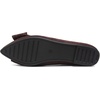 image:imageHee grand Womens Pointed Toe Flat Shoes Elegant Bow Knot Ballet Flats for Ladies Comfortable SlipOn LoafersLatte Brown