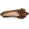 image:imageHee grand Womens Pointed Toe Flat Shoes Elegant Bow Knot Ballet Flats for Ladies Comfortable SlipOn LoafersLeopard Brown