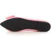 image:imageHee grand Womens Pointed Toe Flat Shoes Elegant Bow Knot Ballet Flats for Ladies Comfortable SlipOn LoafersPink