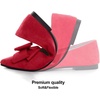 image:imageHee grand Womens Pointed Toe Flat Shoes Elegant Bow Knot Ballet Flats for Ladies Comfortable SlipOn LoafersRed