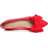 image:imageHee grand Womens Pointed Toe Flat Shoes Elegant Bow Knot Ballet Flats for Ladies Comfortable SlipOn LoafersWatermelon