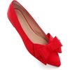 image:imageHee grand Womens Pointed Toe Flat Shoes Elegant Bow Knot Ballet Flats for Ladies Comfortable SlipOn LoafersWatermelon