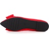 image:imageHee grand Womens Pointed Toe Flat Shoes Elegant Bow Knot Ballet Flats for Ladies Comfortable SlipOn LoafersWatermelon