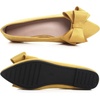 image:imageHee grand Womens Pointed Toe Flat Shoes Elegant Bow Knot Ballet Flats for Ladies Comfortable SlipOn LoafersYellow