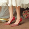 image:imageHee grand Womens Pointed Toe High Heels Glittering Sequins Dress Shoes for Wedding Party Stieletto PumpsGlitterred