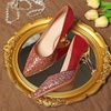 image:imageHee grand Womens Pointed Toe High Heels Glittering Sequins Dress Shoes for Wedding Party Stieletto PumpsGlitterred
