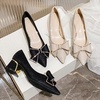 image:imageHee grand Womens Pointed Toe Rhinestone Bow Low Heel Pumps SlipOn Glitter Dress Shoes for Wedding Bridal Party Evening154apricot