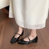 image:imageHee grand Womens Pumps Low Heel Dress Shoes for Women Closed Toe Chunky Mary Jane Work Pumps ShoesBlack