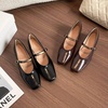 image:imageHee grand Womens Pumps Low Heel Dress Shoes for Women Closed Toe Chunky Mary Jane Work Pumps ShoesBrown