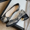 image:imageHee grand Womens Pumps Square Toe Chunky Block Heels Comfortable Low Heel Dress Shoes for Party OfficeBlack