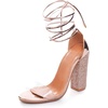 image:imageHee grand Womens Rhinestone Heels Gladiator Ankle Strappy High Heel Sandals Open Toe Chunky Dress Shoes for PartyGold