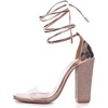 image:imageHee grand Womens Rhinestone Heels Gladiator Ankle Strappy High Heel Sandals Open Toe Chunky Dress Shoes for PartyGold