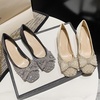image:imageHee grand Womens Rhinestone Pearl Bow Square Toe Block Heel Pumps Slip On Chunky Low Heel Dress Shoes Comfortable Wedding Bridal Party Office Work Shoes for Ladies160apricot