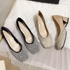 image:imageHee grand Womens Rhinestone Pearl Bow Square Toe Block Heel Pumps Slip On Chunky Low Heel Dress Shoes Comfortable Wedding Bridal Party Office Work Shoes for Ladies157apricot