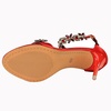 image:imageHee grand Womens Rhinestone Stiletto Heel Sandals Open Toe Ankle Strap Heels for Wedding Prom Party166red