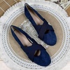 image:imageHee grand Womens Round Toe Cross Elastic Straps Ballet Flats Soft Dancing Shoes Retro Mary Janes Shoes Comfortable Walking Shoes762blue