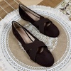 image:imageHee grand Womens Round Toe Cross Elastic Straps Ballet Flats Soft Dancing Shoes Retro Mary Janes Shoes Comfortable Walking Shoes762dark Brown