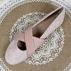 image:imageHee grand Womens Round Toe Cross Elastic Straps Ballet Flats Soft Dancing Shoes Retro Mary Janes Shoes Comfortable Walking Shoes762light Pink