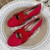 image:imageHee grand Womens Round Toe Cross Elastic Straps Ballet Flats Soft Dancing Shoes Retro Mary Janes Shoes Comfortable Walking Shoes762red