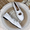 image:imageHee grand Womens Round Toe Cross Elastic Straps Ballet Flats Soft Dancing Shoes Retro Mary Janes Shoes Comfortable Walking Shoes762white