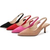 image:imageHee grand Womens Slingback Pointed Toe Stiletto Mid Heels Pumps Comfort Office Lady Sandals Suede Dress Shoes Kitten Heels for WomenApricot