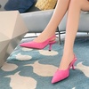image:imageHee grand Womens Slingback Pointed Toe Stiletto Mid Heels Pumps Comfort Office Lady Sandals Suede Dress Shoes Kitten Heels for WomenRose