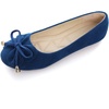 image:imageHee grand Womens Slip On Ballet Flats Cute Flowers Soft Flock Round Toe Flat Shoes1blue