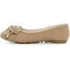 image:imageHee grand Womens Slip On Ballet Flats Cute Flowers Soft Flock Round Toe Flat Shoes1khaki