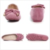 image:imageHee grand Womens Slip On Ballet Flats Cute Flowers Soft Flock Round Toe Flat Shoes1pink