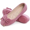 image:imageHee grand Womens Slip On Ballet Flats Cute Flowers Soft Flock Round Toe Flat Shoes1pink