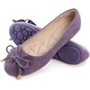 image:imageHee grand Womens Slip On Ballet Flats Cute Flowers Soft Flock Round Toe Flat Shoes1purple