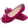 image:imageHee grand Womens Slip On Ballet Flats Cute Flowers Soft Flock Round Toe Flat Shoes1rose