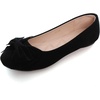 image:imageHee grand Womens Slip On Ballet Flats Cute Flowers Soft Flock Round Toe Flat Shoes2black